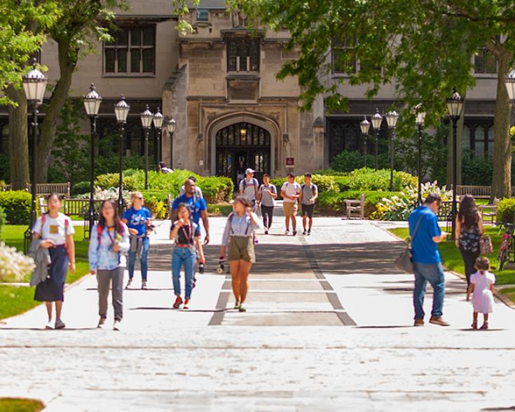 Harper Quad in Summer